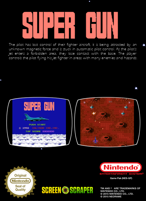 Super Gun (Homebrew) — Box back